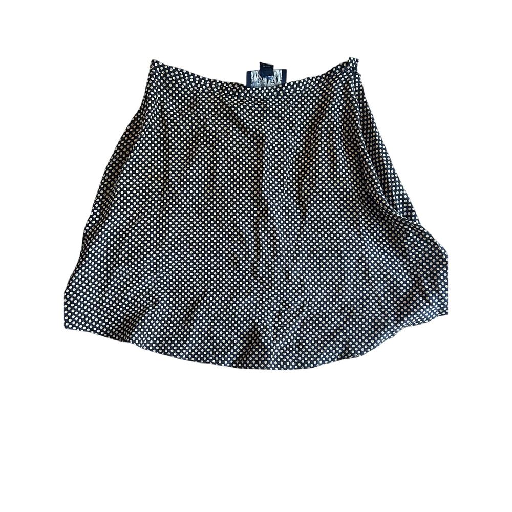 Vintage sizing Ralph Lauren Silk Polka Dot A Line Skirt Quiet Luxury 8 Parisian